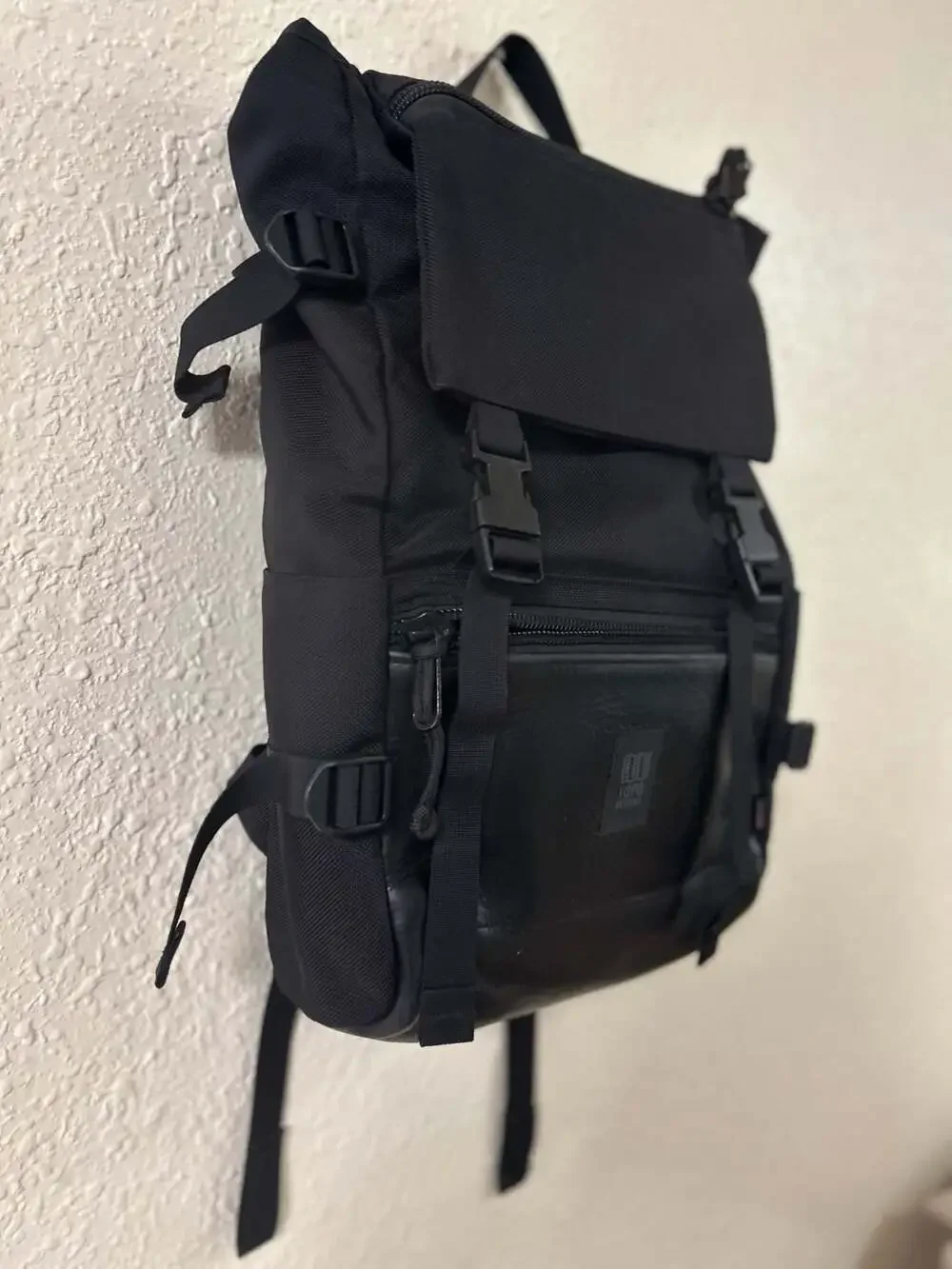 Topo Designs Rover Pack Premium Black Leather Accent Backpack